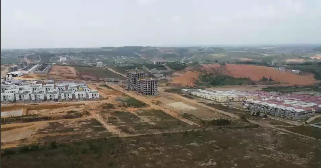 Vue aérienne du site 1